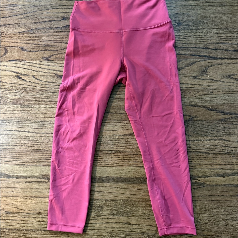 High-Waist Pink lululemon wunder train